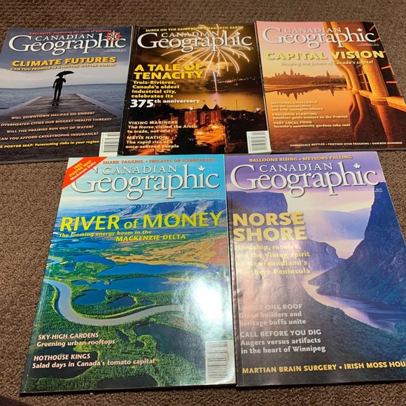 Lot of Canadian Geographic Magazines - Picture 1 of 1